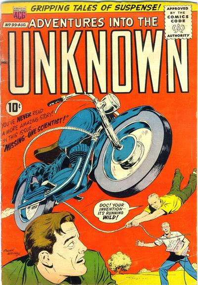 Cover for Adventures into the Unknown (American Comics Group, 1948 series) #99