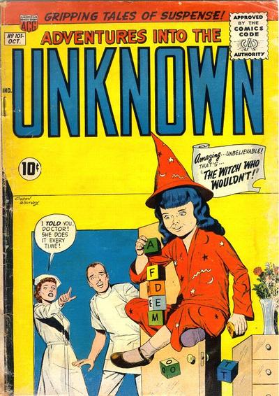 Cover for Adventures into the Unknown (American Comics Group, 1948 series) #101