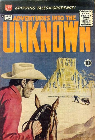 Cover for Adventures into the Unknown (American Comics Group, 1948 series) #113