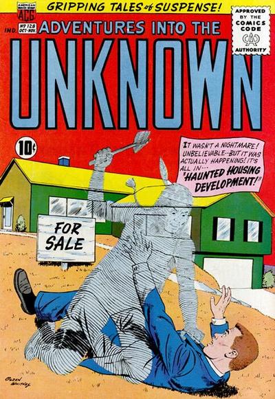 Cover for Adventures into the Unknown (American Comics Group, 1948 series) #128