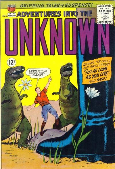 Cover for Adventures into the Unknown (American Comics Group, 1948 series) #130