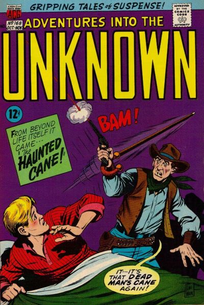 Cover for Adventures into the Unknown (American Comics Group, 1948 series) #168