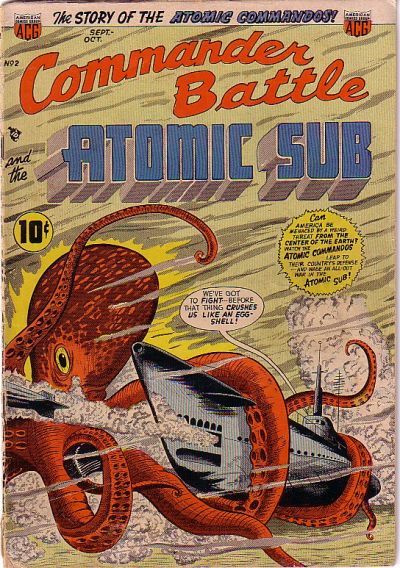 Cover for Commander Battle and the Atomic Sub (American Comics Group, 1954 series) #2