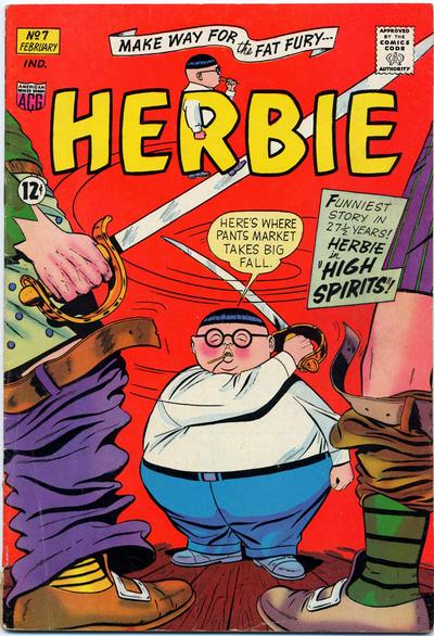 Cover for Herbie (American Comics Group, 1964 series) #7