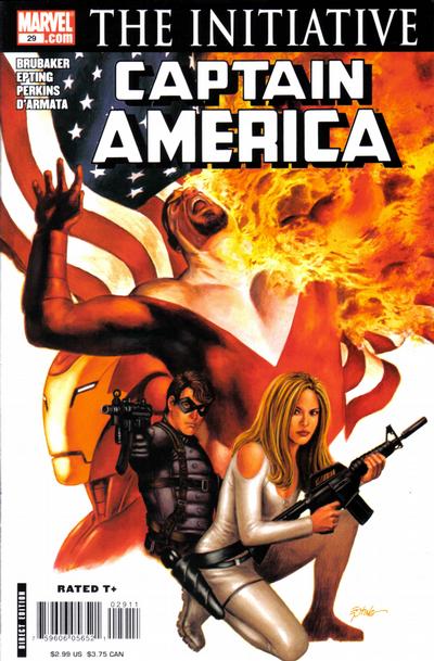 Cover for Captain America (Marvel, 2005 series) #29 [Direct Edition]