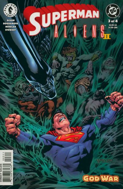 Cover for Superman / Aliens 2: God War (DC; Dark Horse, 2002 series) #3