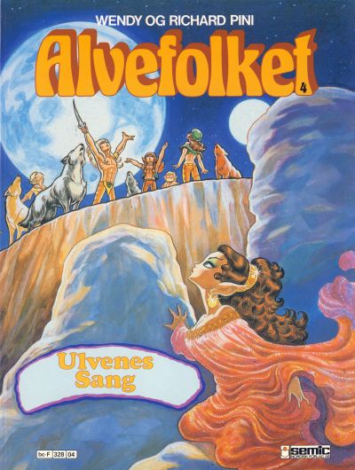 Cover for Alvefolket (Semic, 1985 series) #4 - Ulvenes sang [2. opplag]