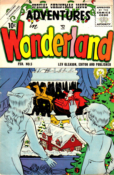 Cover for Adventures in Wonderland (Lev Gleason, 1955 series) #5