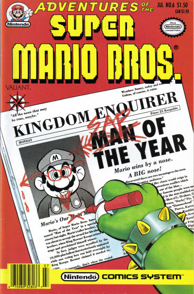 Cover for Adventures of the Super Mario Bros. (Acclaim / Valiant, 1991 series) #6