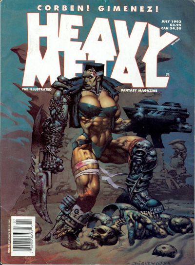 Cover for Heavy Metal Magazine (Heavy Metal, 1977 series) #v17#3