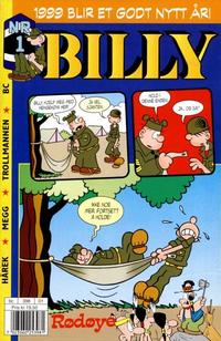 Cover Thumbnail for Billy (Hjemmet / Egmont, 1998 series) #1/1999
