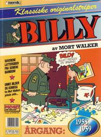 Cover for Billy Klassiske originalstriper (Semic, 1989 series) #1958/59 [1. opplag]
