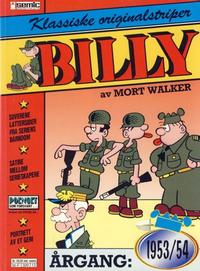 Cover Thumbnail for Billy Klassiske originalstriper (Semic, 1989 series) #1953/54 [1. opplag]
