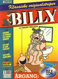 Cover Thumbnail for Billy Klassiske originalstriper (Semic, 1989 series) #1954