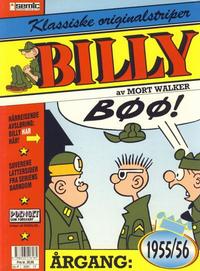Cover for Billy Klassiske originalstriper (Semic, 1989 series) #1955/56