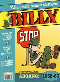 Cover Thumbnail for Billy Klassiske originalstriper (Hjemmet / Egmont, 1998 series) #1962-63