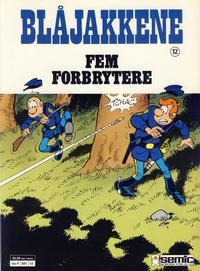 Cover Thumbnail for Blåjakkene (Semic, 1987 series) #12 - Fem forbrytere