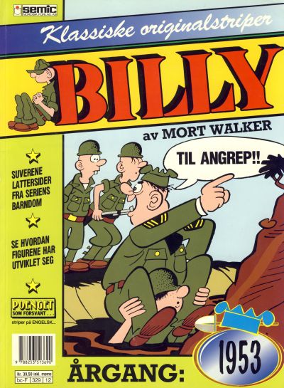 Cover for Billy Klassiske originalstriper (Semic, 1989 series) #1953 [1. opplag]