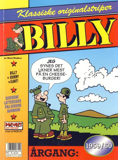 Cover for Billy Klassiske originalstriper (Semic, 1989 series) #1959/60