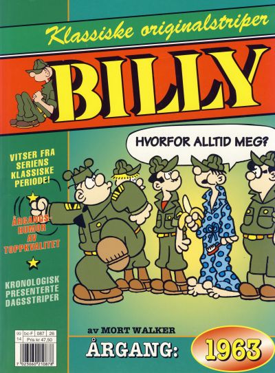 Cover for Billy Klassiske originalstriper (Hjemmet / Egmont, 1998 series) #1963