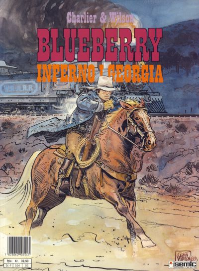 Cover for Blueberrys unge år (Semic, 1988 series) #3 - Inferno i Georgia
