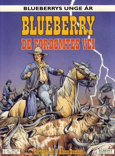 Cover for Blueberrys unge år (Hjemmet / Egmont, 1999 series) #8 - De fordømtes vei
