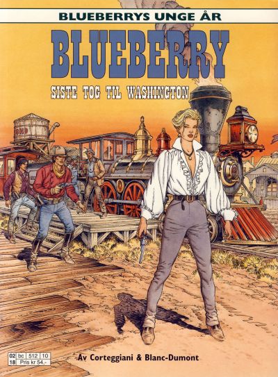 Cover for Blueberrys unge år (Hjemmet / Egmont, 1999 series) #9 - Siste tog til Washington