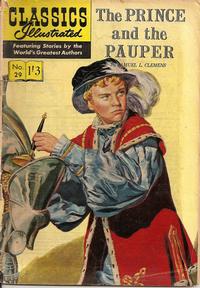 Cover Thumbnail for Classics Illustrated (Thorpe & Porter, 1951 series) #29 - The Prince and the Pauper