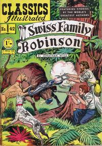Cover Thumbnail for Classics Illustrated (Thorpe & Porter, 1951 series) #42 - Swiss Family Robinson