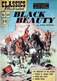 Cover Thumbnail for Classics Illustrated (Thorpe & Porter, 1951 series) #60 - Black Beauty