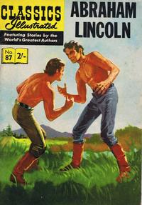 Cover Thumbnail for Classics Illustrated (Thorpe & Porter, 1951 series) #87 - Abraham Lincoln