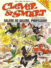 Cover Thumbnail for Clever & Smart (Bladkompaniet / Schibsted, 1988 series) #9 - Galere og galere, professor!