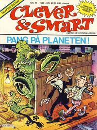 Cover Thumbnail for Clever & Smart (Bladkompaniet / Schibsted, 1988 series) #11 - Pang på planeten!