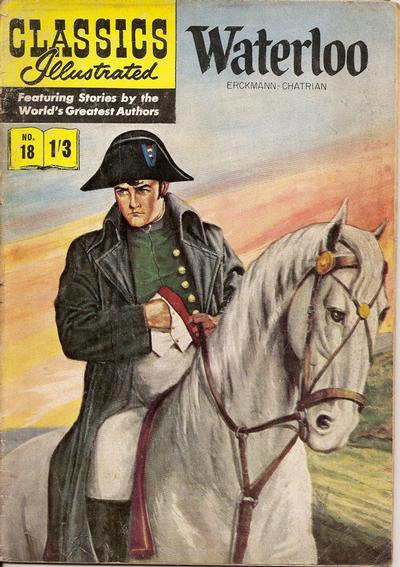 Cover for Classics Illustrated (Thorpe & Porter, 1951 series) #18 - Waterloo