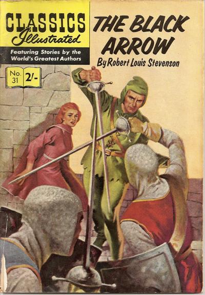 Cover for Classics Illustrated (Thorpe & Porter, 1951 series) #31 - The Black Arrow