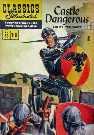 Cover for Classics Illustrated (Thorpe & Porter, 1951 series) #50 - Castle Dangerous