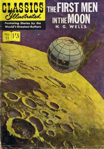 Cover for Classics Illustrated (Thorpe & Porter, 1951 series) #52 - The First Men in the Moon [HRN 129]