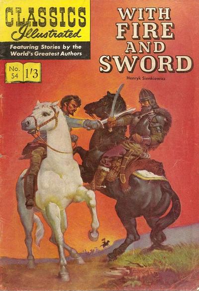 Cover for Classics Illustrated (Thorpe & Porter, 1951 series) #54 - With Fire and Sword