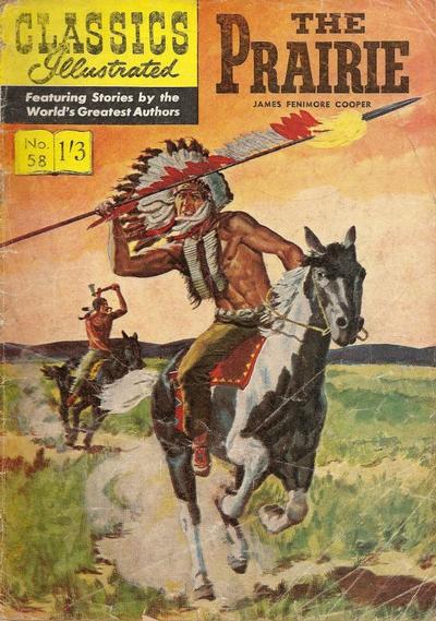 Cover for Classics Illustrated (Thorpe & Porter, 1951 series) #58 - The Prairie