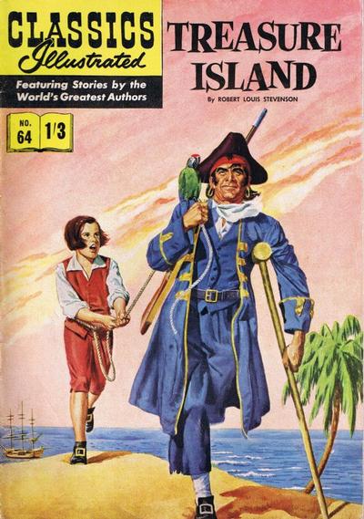 Cover for Classics Illustrated (Thorpe & Porter, 1951 series) #64 - Treasure Island