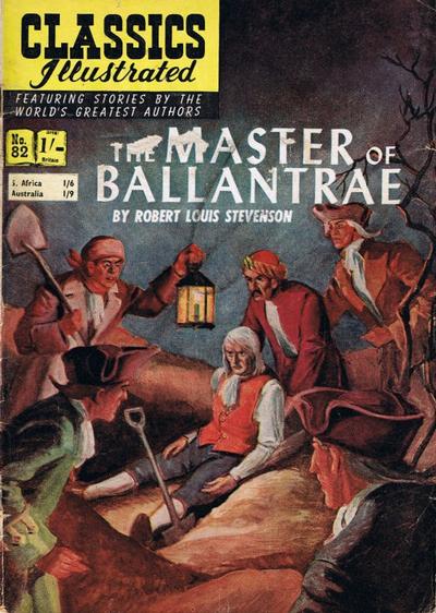Cover for Classics Illustrated (Thorpe & Porter, 1951 series) #82 - The Master of Ballantrae