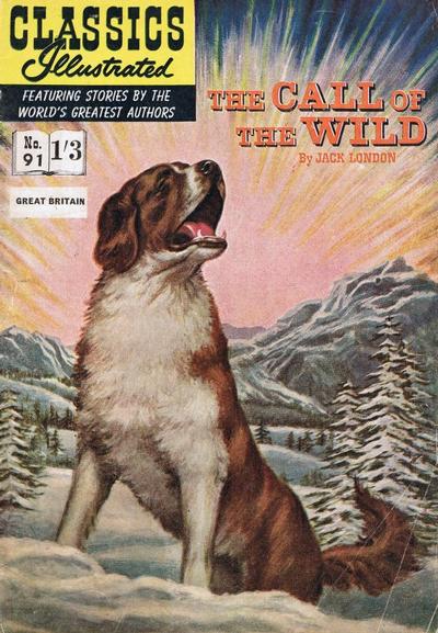 Cover for Classics Illustrated (Thorpe & Porter, 1951 series) #91 - The Call of the Wild