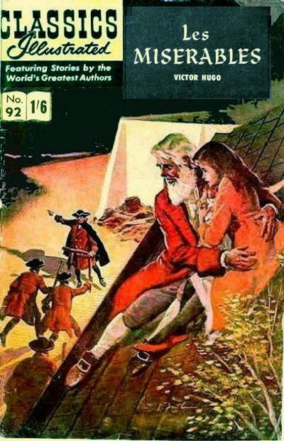 Cover for Classics Illustrated (Thorpe & Porter, 1951 series) #92 - Les Miserables
