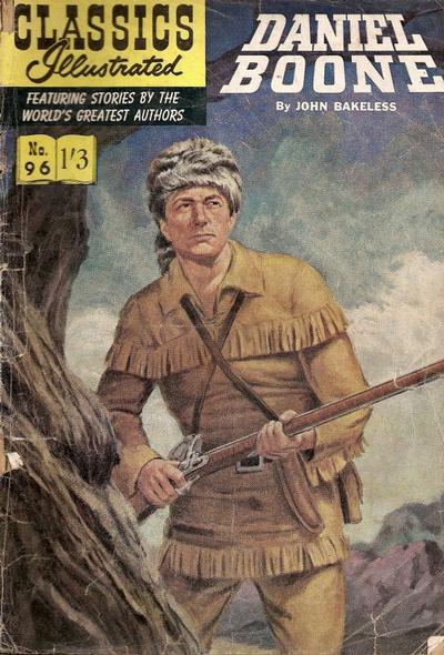 Cover for Classics Illustrated (Thorpe & Porter, 1951 series) #96 - Daniel Boone