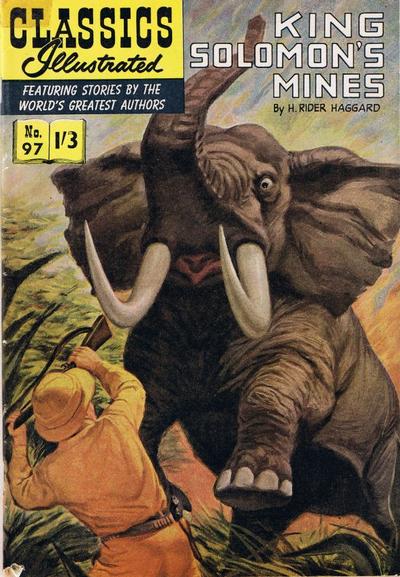 Cover for Classics Illustrated (Thorpe & Porter, 1951 series) #97 - King Solomon's Mines
