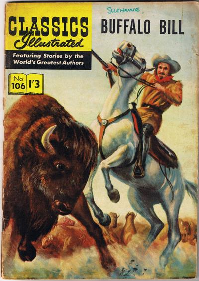 Cover for Classics Illustrated (Thorpe & Porter, 1951 series) #106 - Buffalo Bill