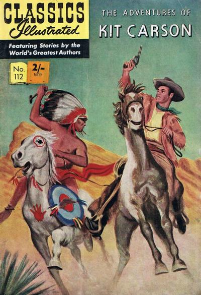 Cover for Classics Illustrated (Thorpe & Porter, 1951 series) #112 - Kit Carson