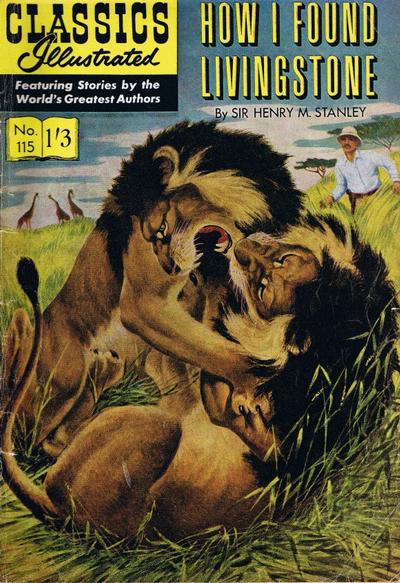Cover for Classics Illustrated (Thorpe & Porter, 1951 series) #115 - How I Found Livingstone