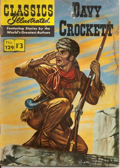 Cover for Classics Illustrated (Thorpe & Porter, 1951 series) #129 - Davy Crockett