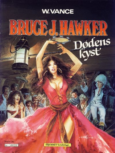 Cover for Bruce J. Hawker (Hjemmet / Egmont, 1985 series) #2 - Dødens kyst; De fordømtes fest